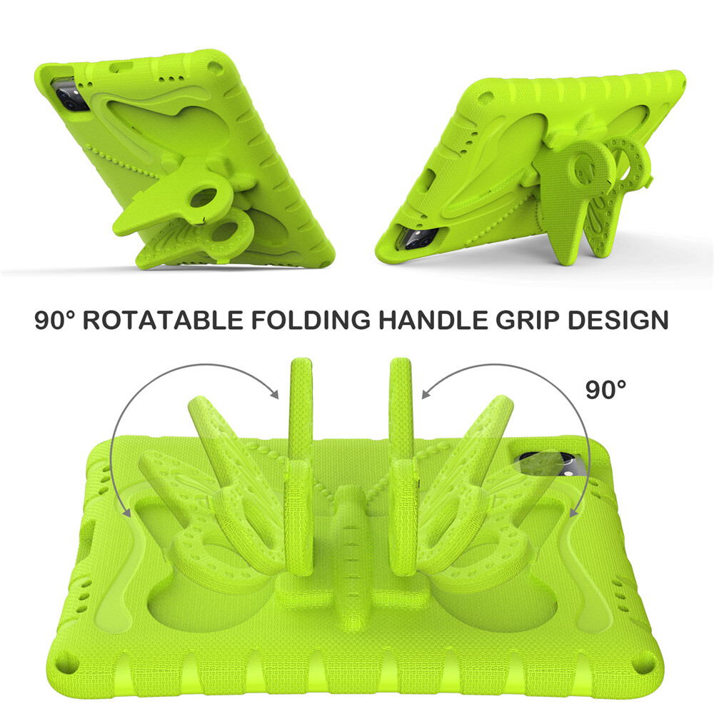 For iPad Air Pro 11 12.9 13-inch 2026 Kids Shockproof EVA Case Stand Cover Strap