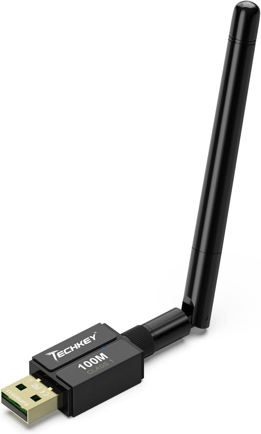 Long Range USB Bluetooth 5.3 Adapter for Desktop PC – 328FT Wireless