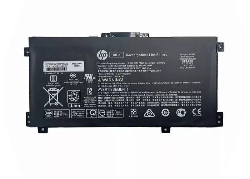 Genuine LK03XL Battery For HP ENVY X360 15-BP 15M-BQ 17M-CE 17-BW L09281-855