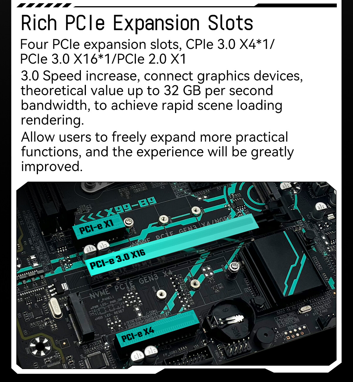 LGA 2011-3 Motherboard DDR4 with M.2 Slot USB 3.0SATA 3.0 PS/2, M-ATX Mainboard