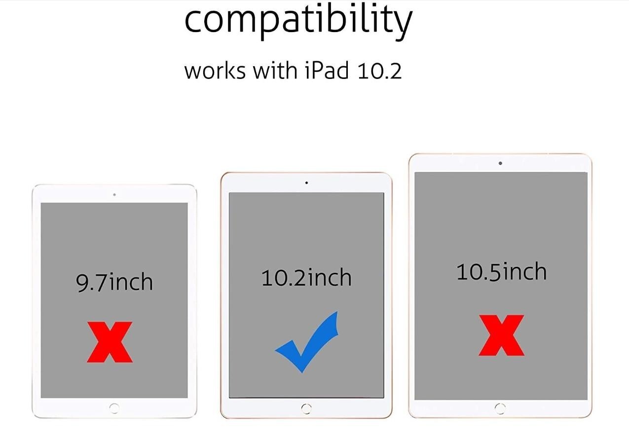 {2-Pack} HD Clear Tempered Glass Screen Protector For iPad 10.2 7th 8th 9th Gen