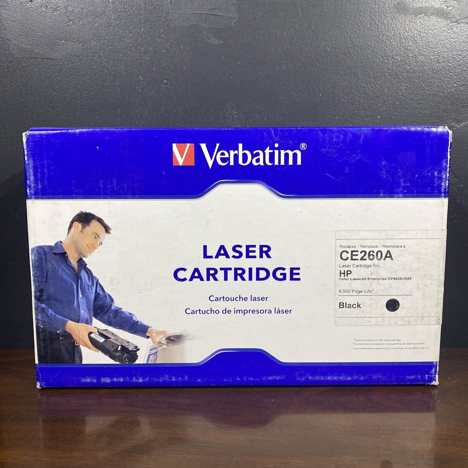 Verbatim (CE260A) Black Toner Cartridge for Laser Jet 8,500 Page Life