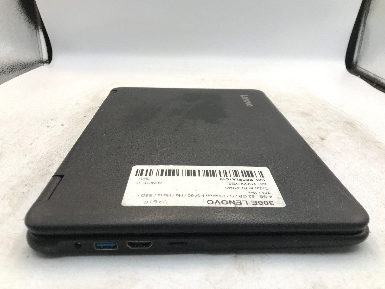 Lenovo 300E Intel Celeron N3450 11.6″ Laptop 4GB 64GB-MISSING KEY-MZ