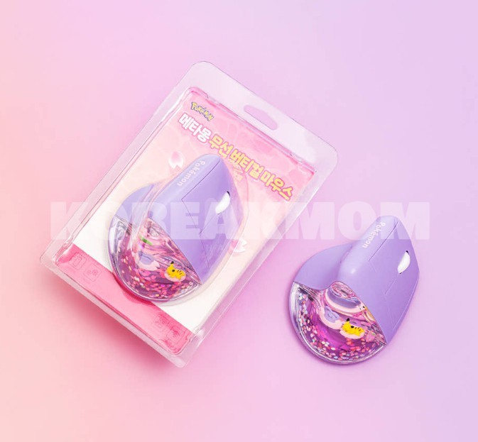 Pokemon Ditto Metamon Vertical Wireless Mouse Bluetooth 2.4G Korea Exclusive