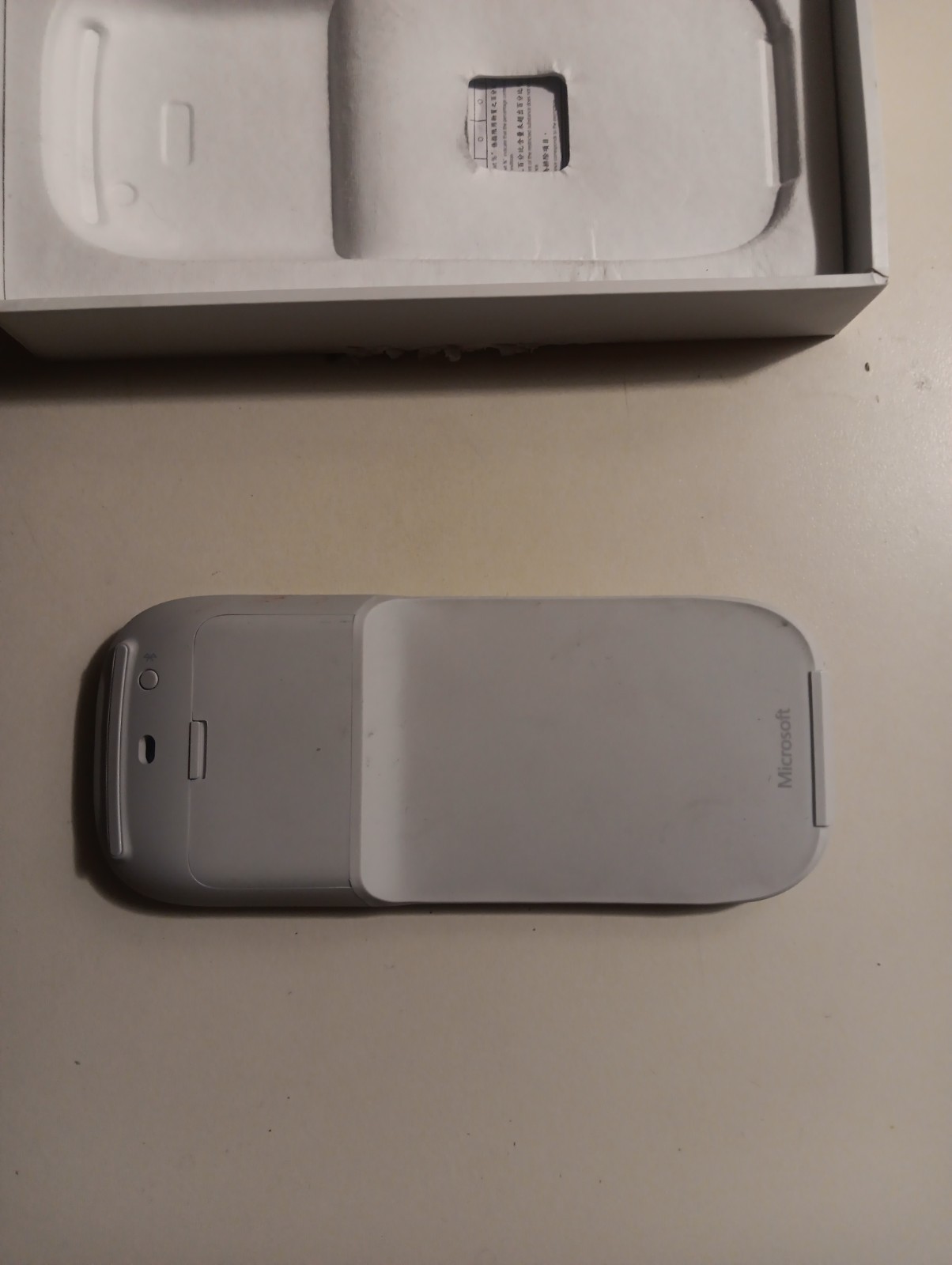 Microsoft Bluetooth Surface Arc Wireless BlueTrack Ambidextrous Mouse Light Grey