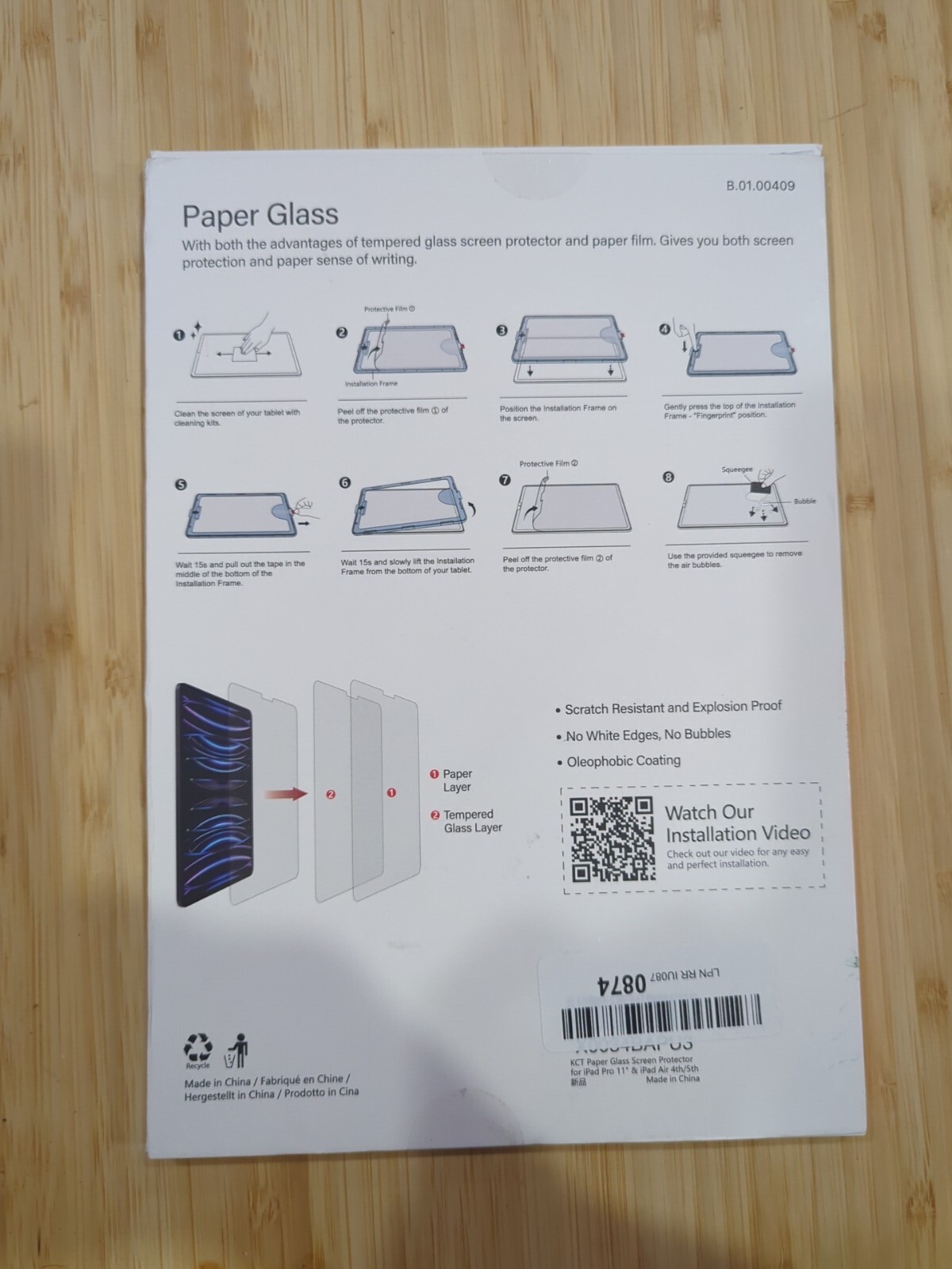 Paper Glass Temprd Glass Screen Protector Compatible With Ipad Pro 11