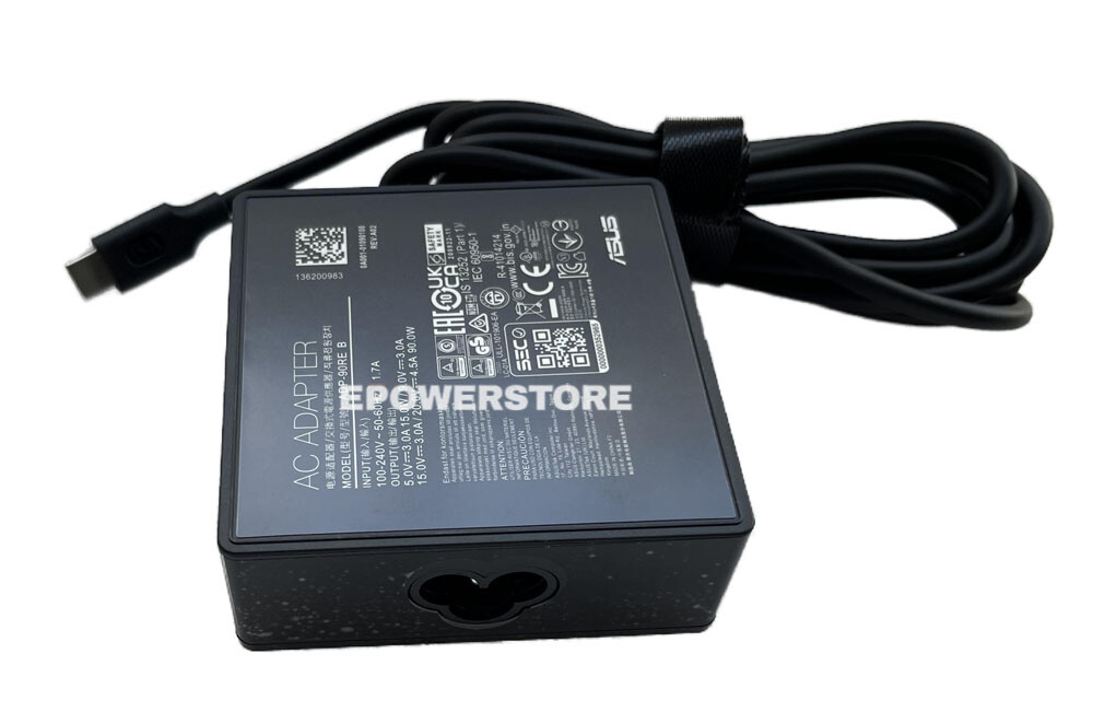 20V 4.5A 90W AC Adapter Charger For ASUS Vivobook S15 OLED S5507QAD-PS99 Copilot