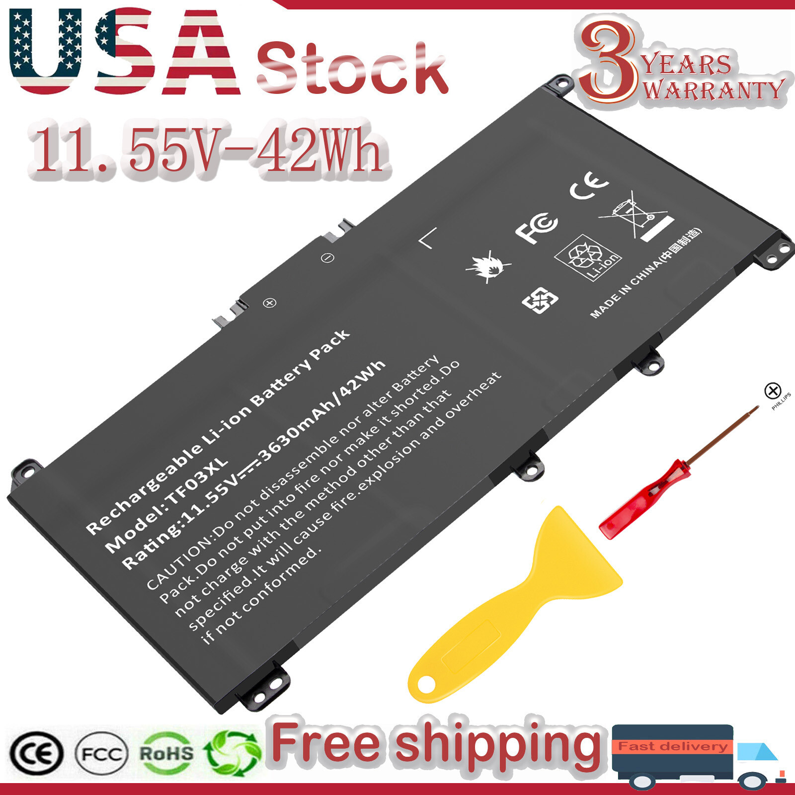 Battery For HP Pavilion 15-cc154cl 15-cc060wm 15-cc152od 15-cc055od 15-cd040wm