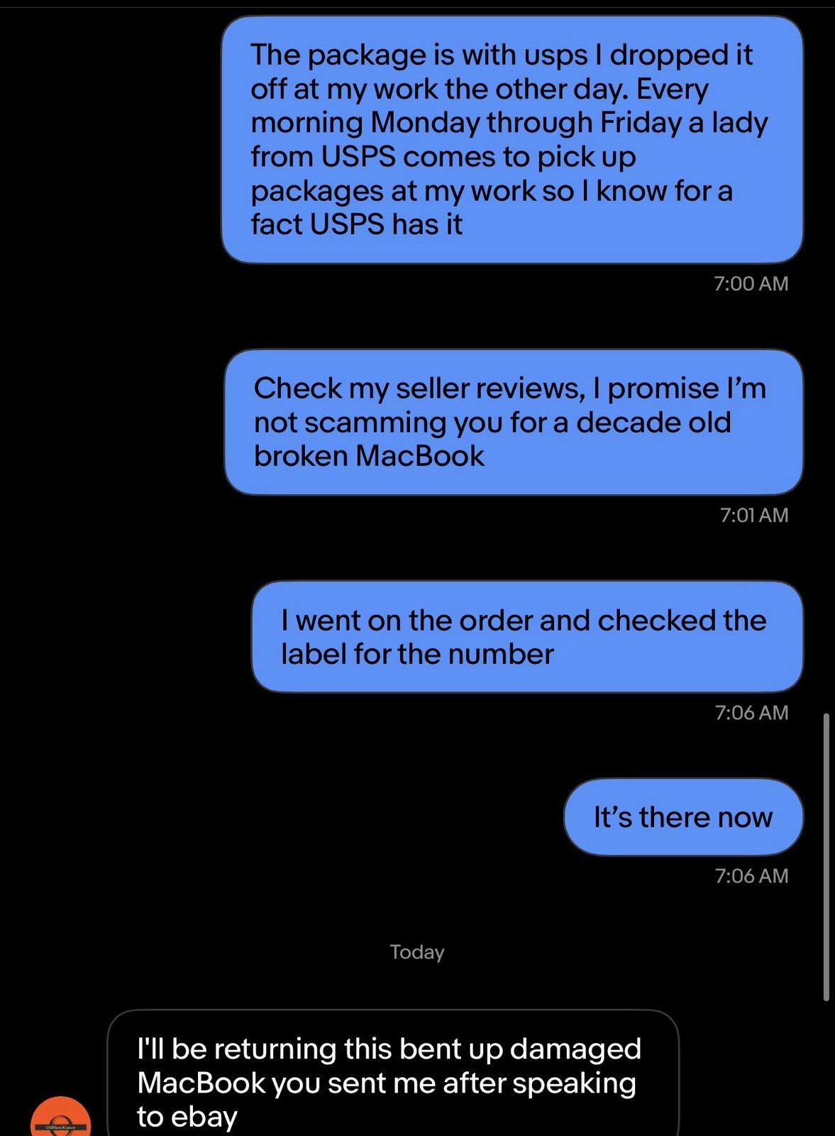 BEWARE OF BUYER/SELLER. WARNING POST