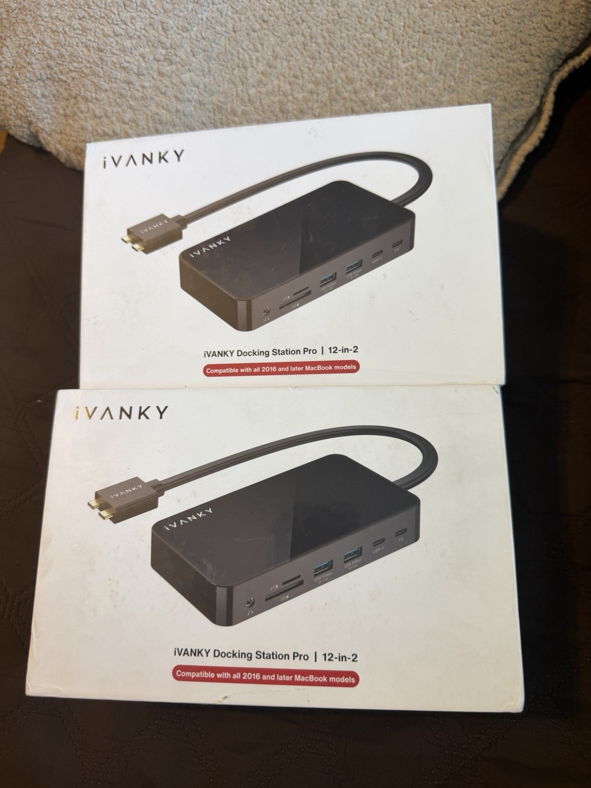 iVANKY 12 in 2 Dual 4K@60Hz USB C Docking Station for MacBook Pro (VCD01) – New