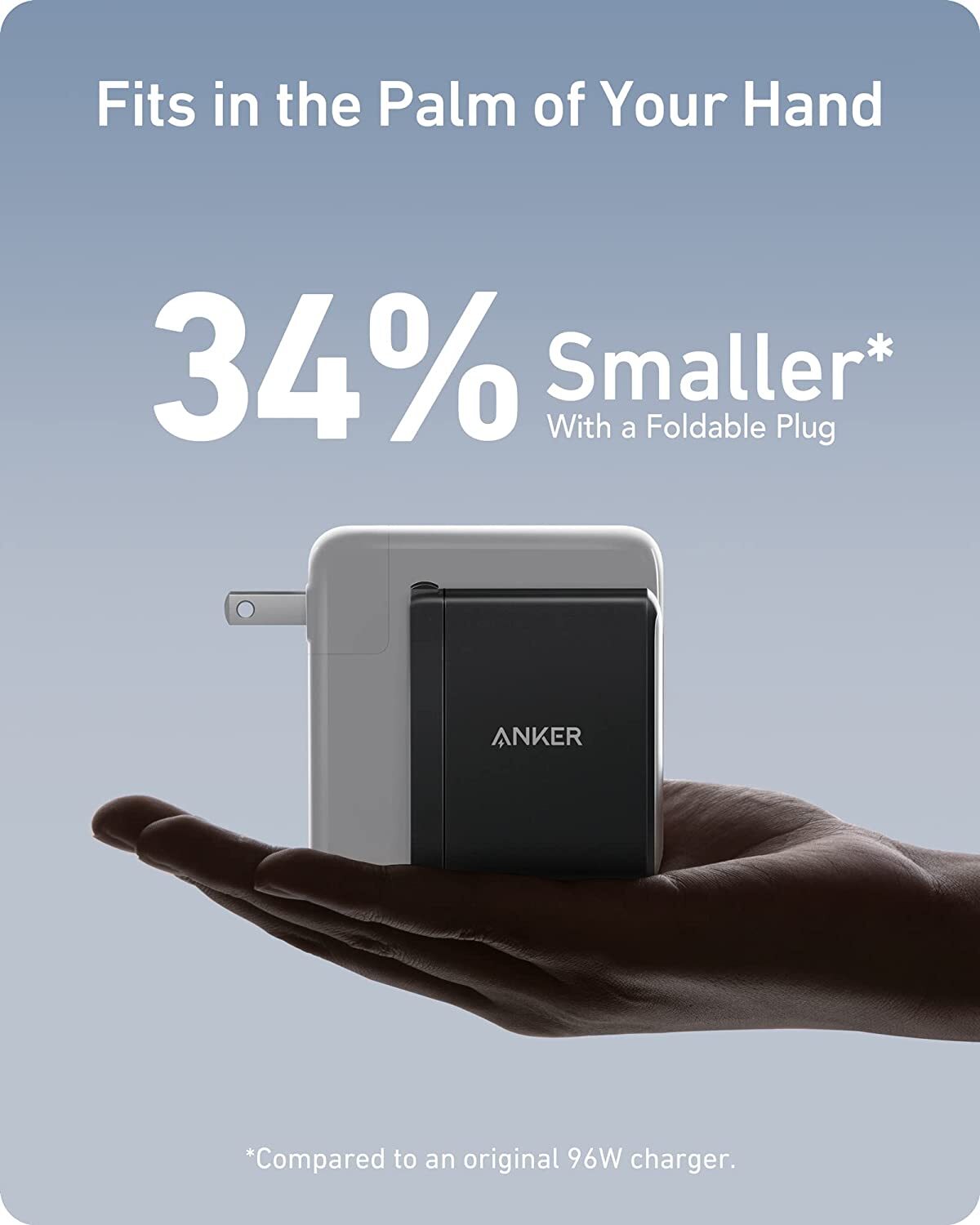 Anker Nano II 100W USB C Wall Charger 3-Port Adapter for MacBook/iPhone/Samsung