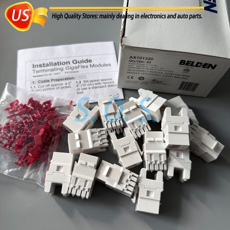 24-QTY Belden AX101320 Category 6 KeyConnect RJ45 Jack Module White Box Free shi