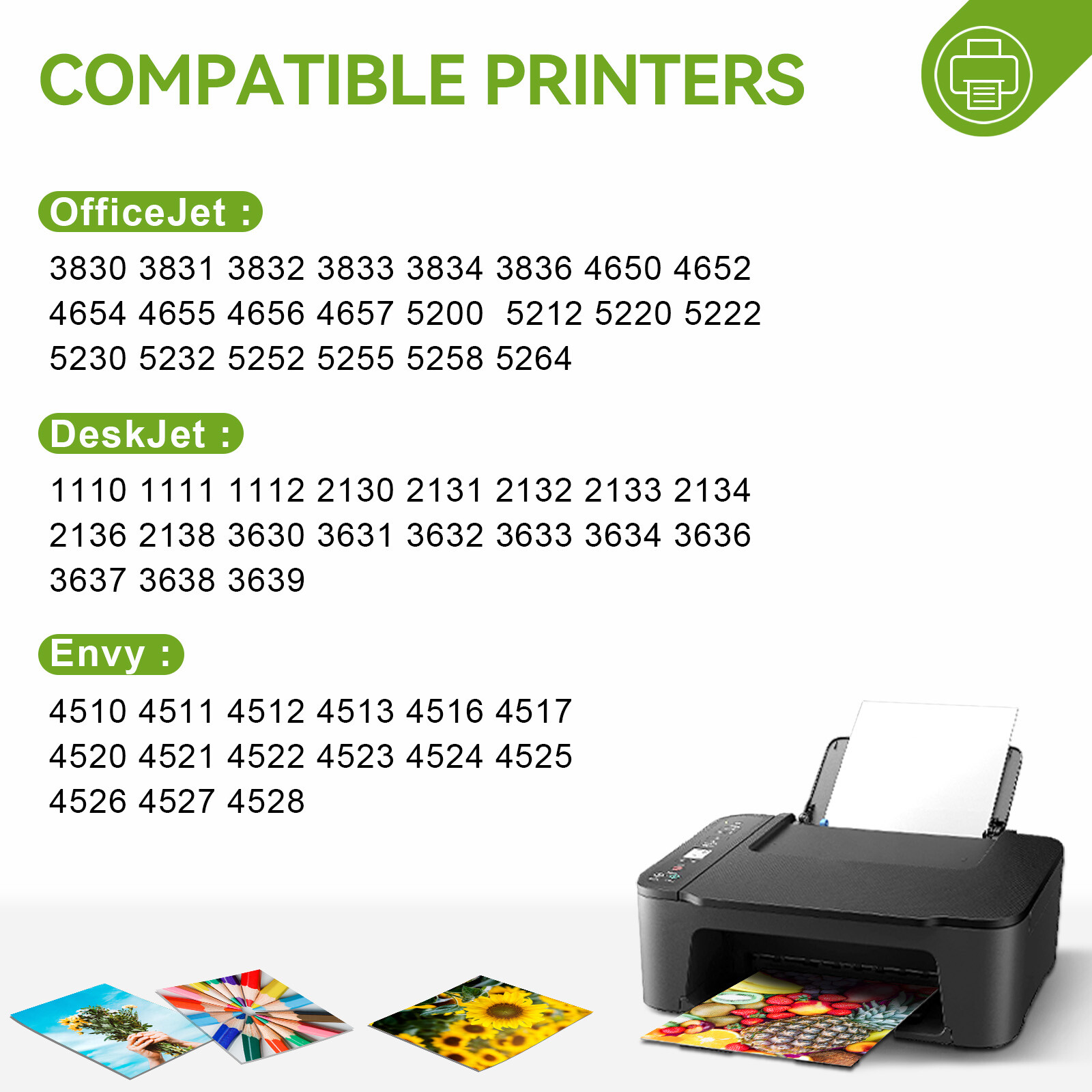 63 XL Ink Cartridge for HP 63XL ENVY 4512 4516 4520 OfficeJet 3830 4650 4652 Lot