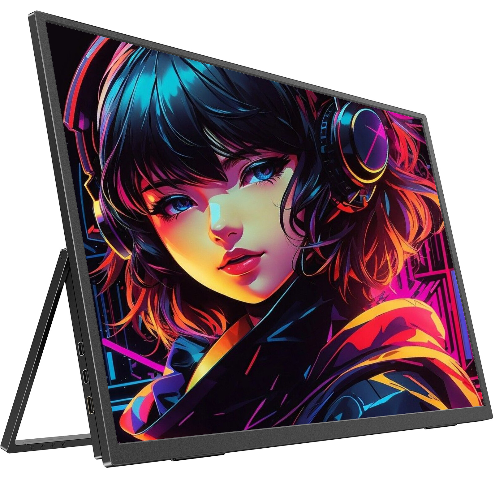 UPERFECT 24.5″ 2K 165Hz Portable Monitor w/Adjustable Stand QHD FreeSync Screen