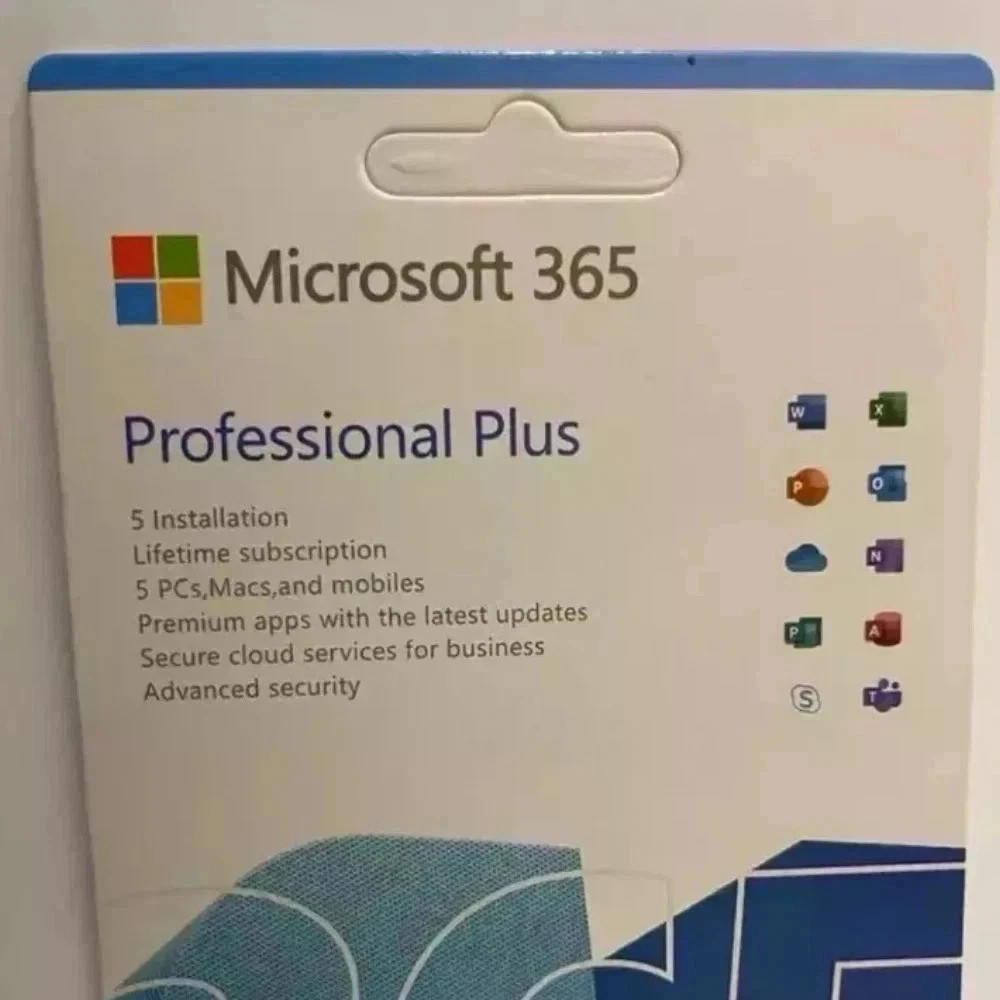 Microsoft 365 Professional– 5 PC or Mac with USB media