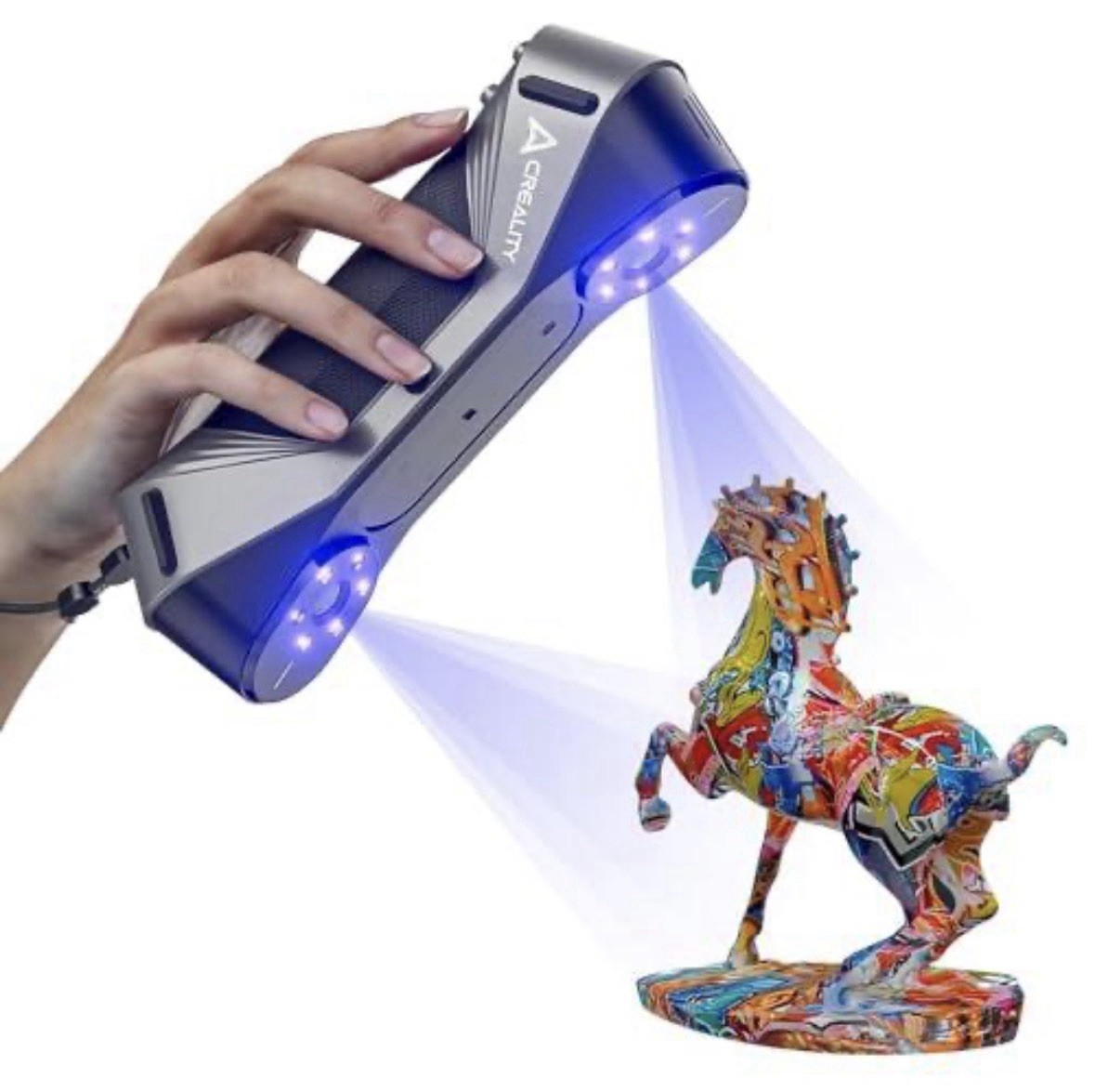Creality CR-Scan Raptor Multiple-line Blue Laser & NIR 3D Scanner CRS07R