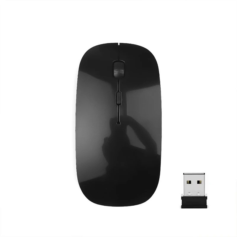 Slim Wireless Mouse 2.4GHz Optical Mice 1600DPI USB Receiver Gamer Office Thin