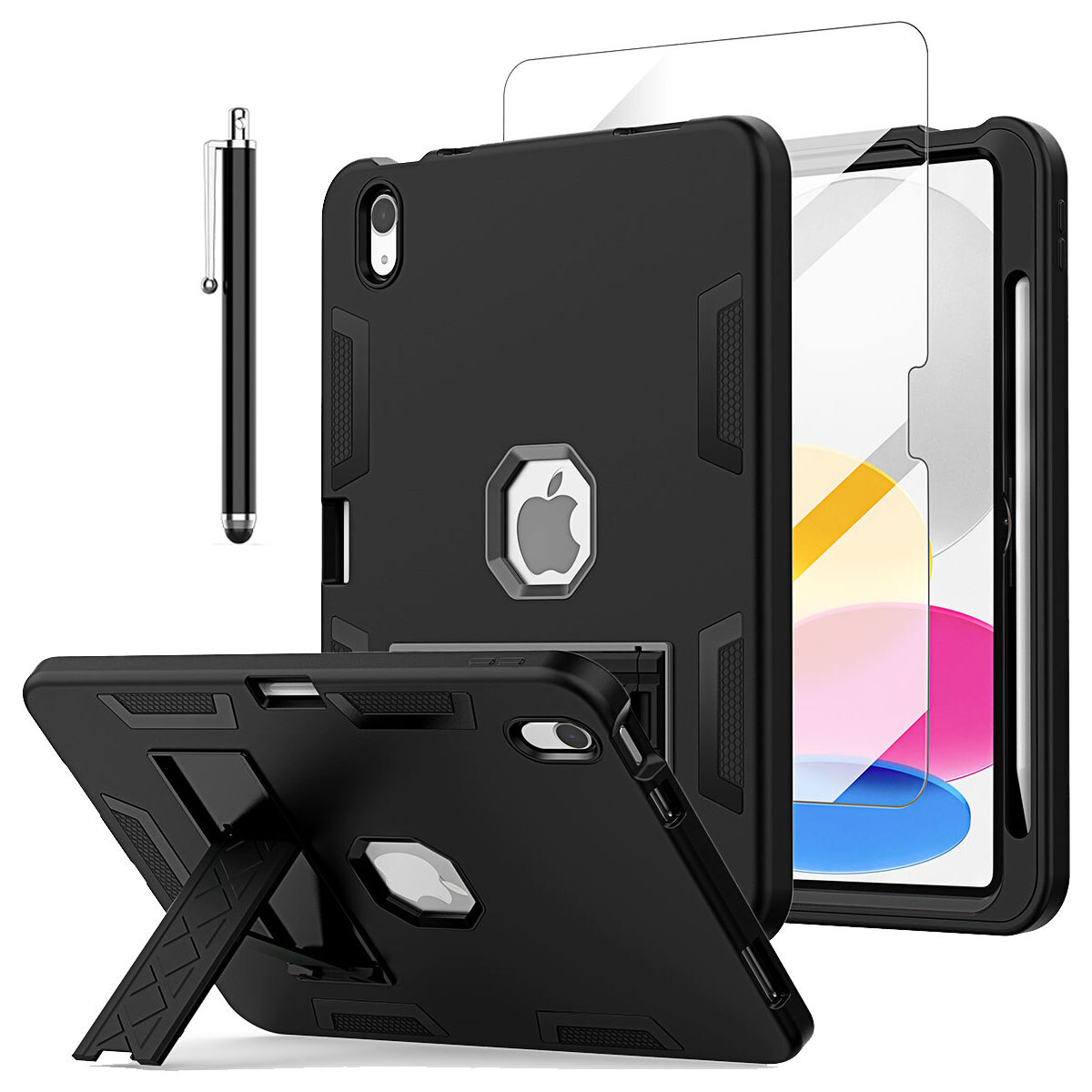 For Apple iPad (A16) Case 11inch 2025 Heavy Duty Shockproof Military Stand Cover
