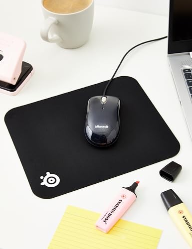 SteelSeries QcK mini Mousepad, Cloth, Small Size (S), Black, 25cm x 21cm x 0.2cm