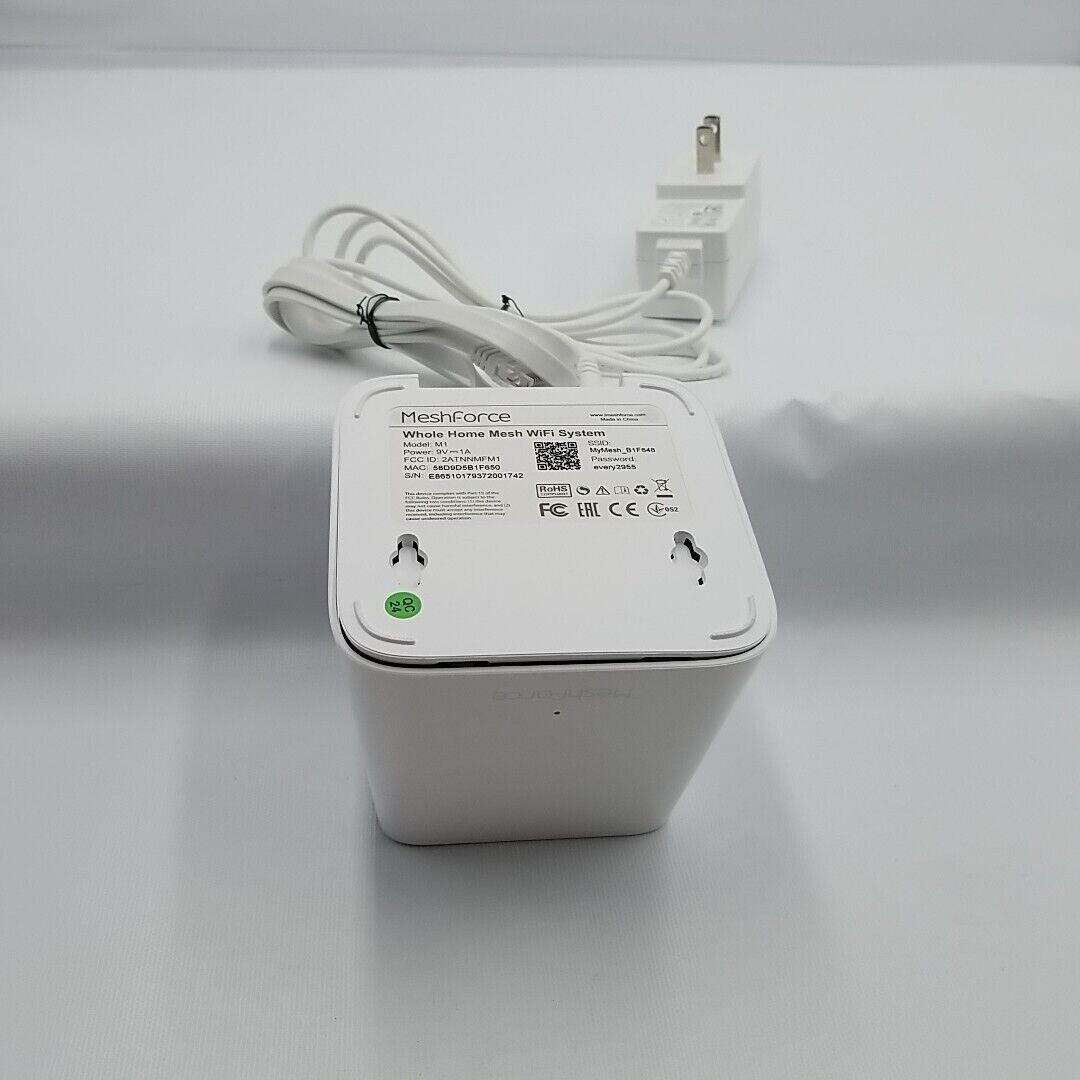 Meshforce Whole Home Mesh WiFi System Model M1 W/ Power Cord ==