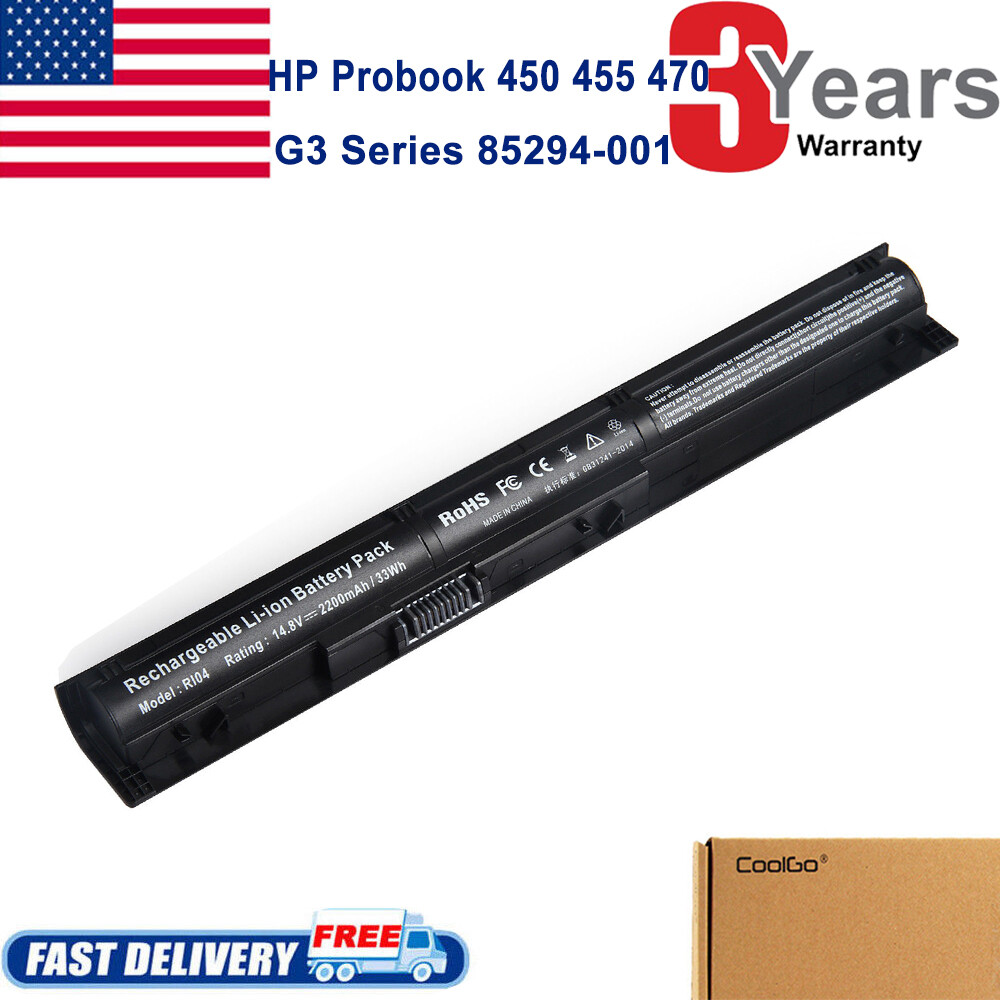 RI04 Battery For HP ProBook 450 455 470 G3 805294-001 805047-851 R104 P3G15AA