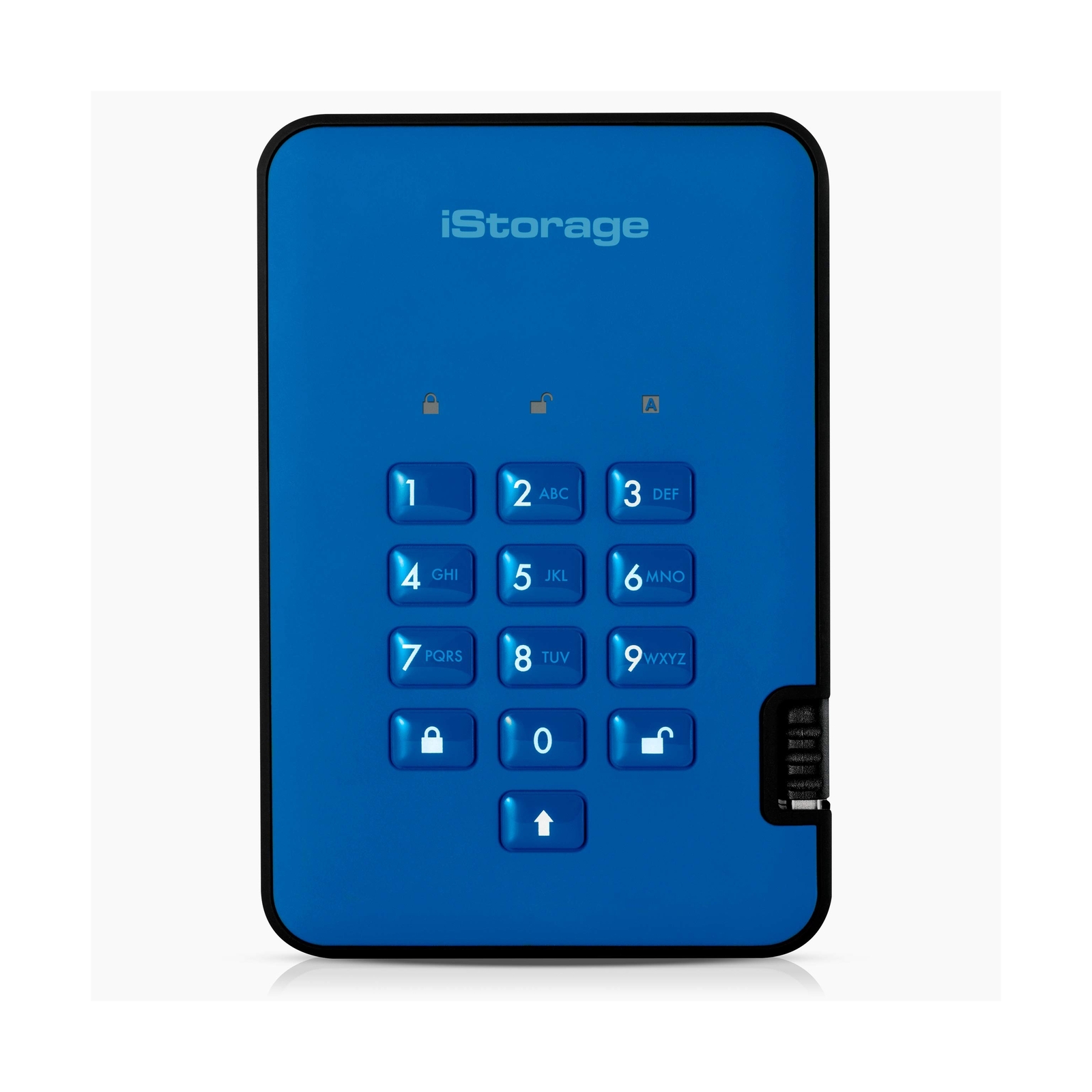 iStorage diskAshur2 HDD 1TB Blue – Secure portable hard drive – Password prot…