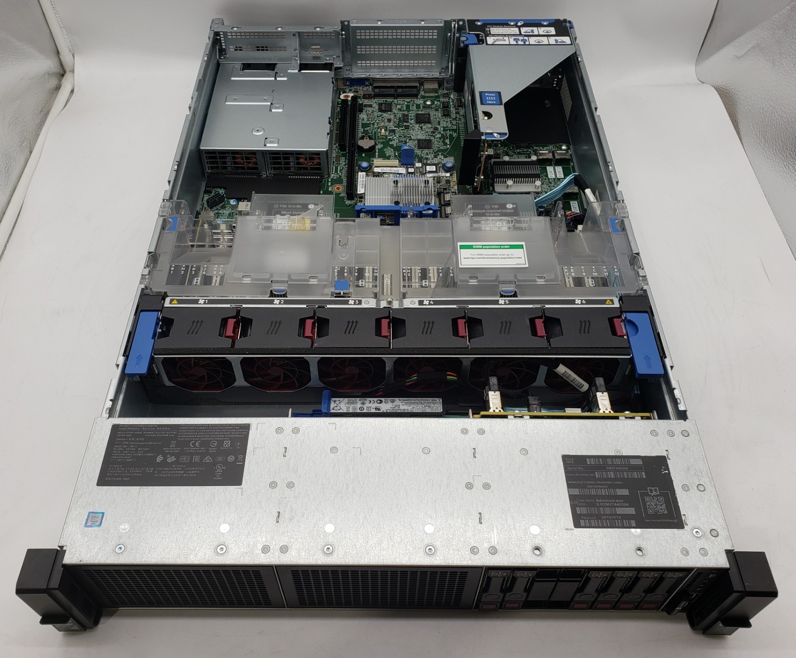 HP PROLIANT DL380 GEN10 (2)XEON GOLD 5115|RAM(2x64GB)(2x16GB)| 2x1TB & 3x2TB HDD