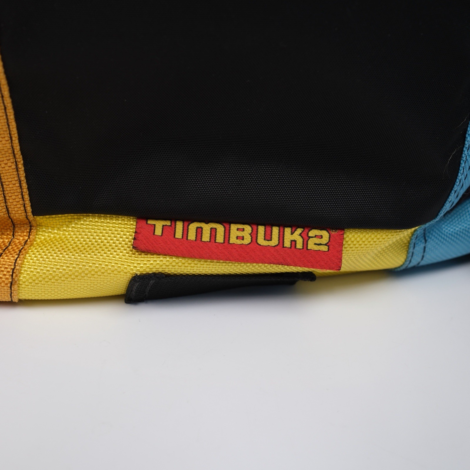 Vtg Timbuk2 Messenger Bag Tri Panel Orange Yellow Blue Y2K Laptop Red Tag Custom