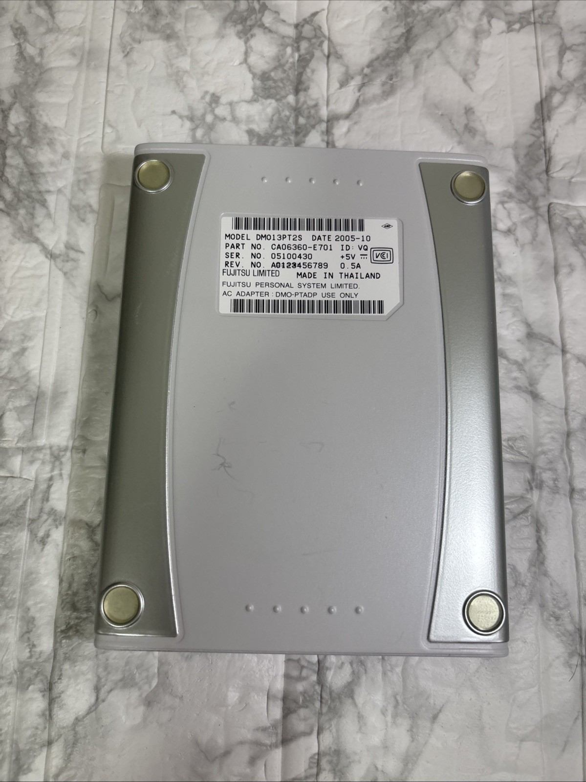 FUJITSU DynaMO 1300U2 Pocket DMO13PT2S 1.3GB MO disk compatible MO drive