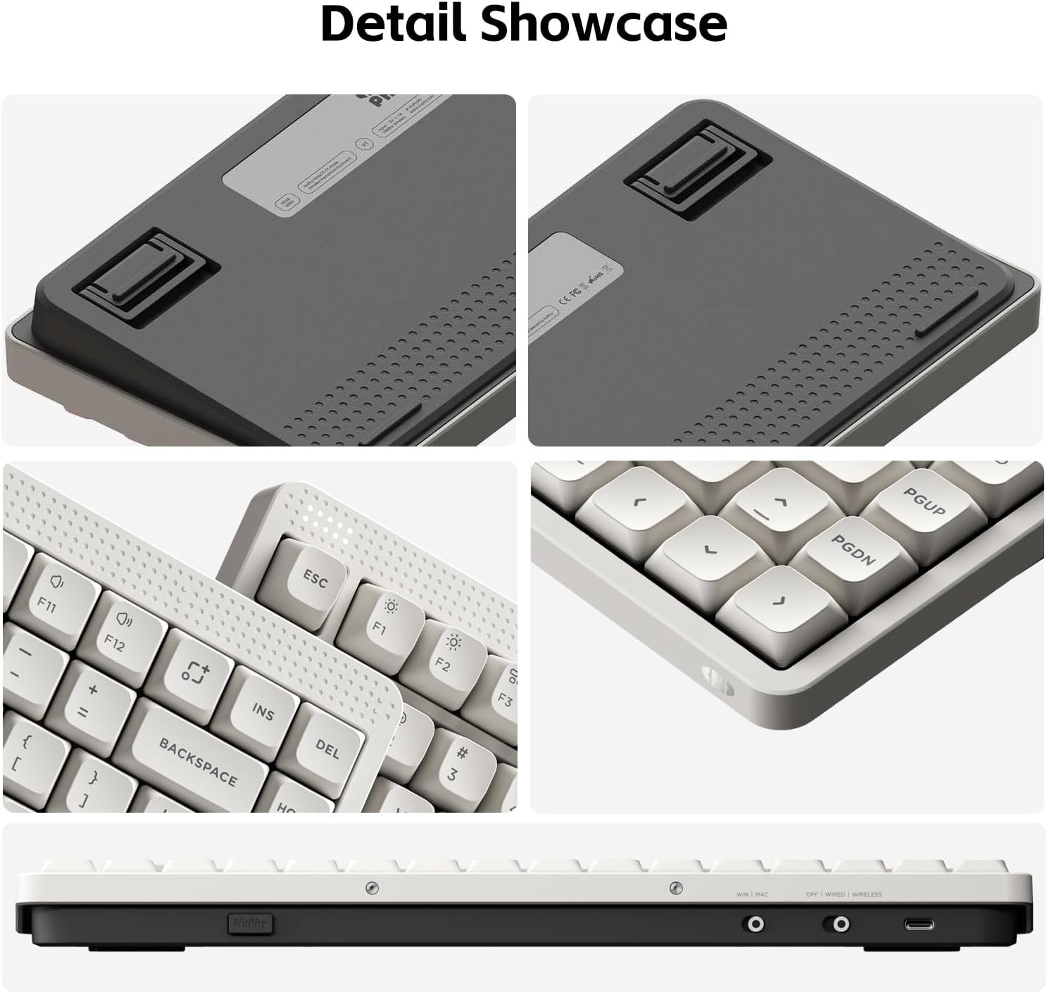 nuphy Node75 Wireless Mechanical Keyboard Low Profile, 75% Hot Swap