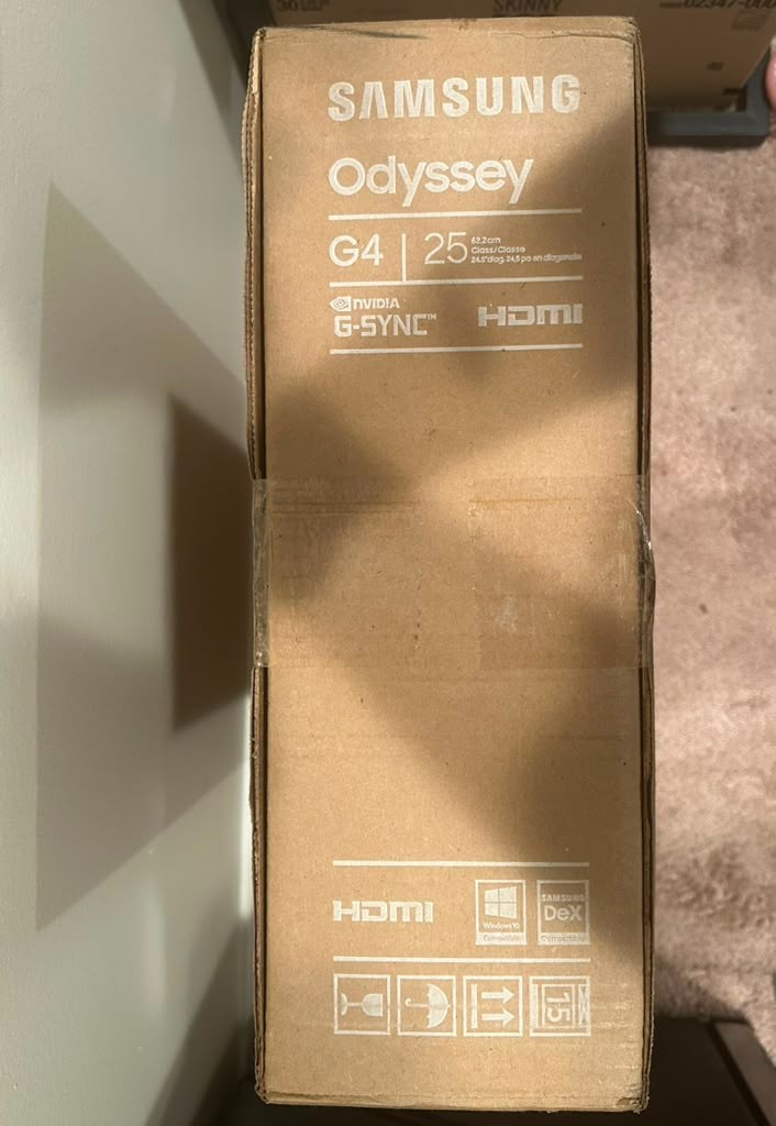 Samsung Odyssey G4 24.5″ FHD IPS 1ms 240Hz G-Sync Gaming Monitor, Black