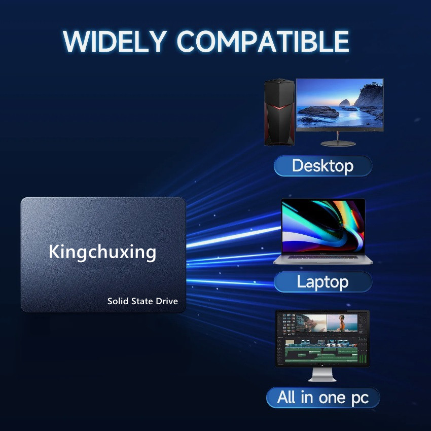 Kingchuxing 128GB SATA III SSD 2.5” 6Gb/s Internal Solid State Drive 530MB/s PC