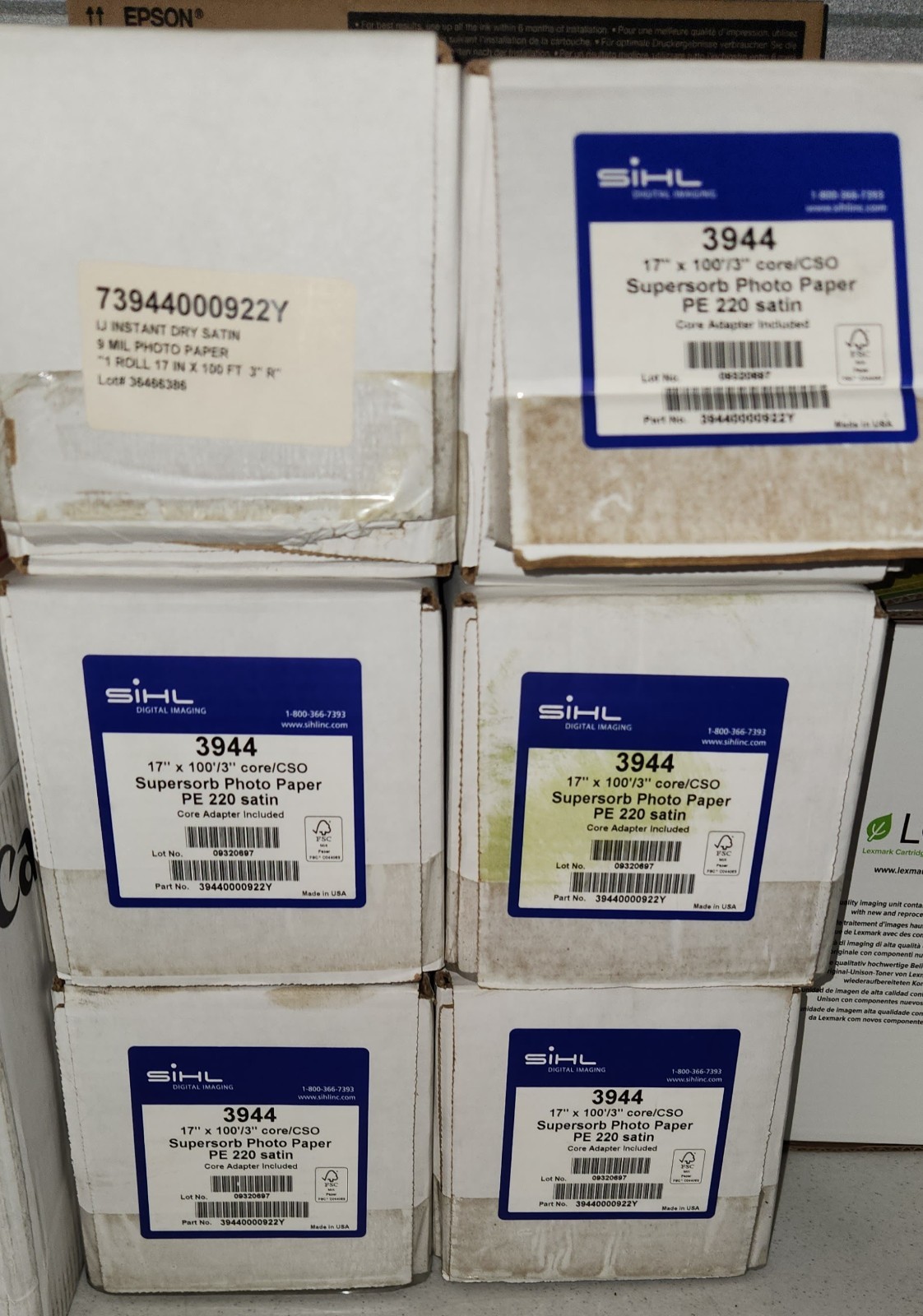 Sihl 3944 Supersorb Photo Paper 17″ x 100′ Satin 9mil 39440000922Y