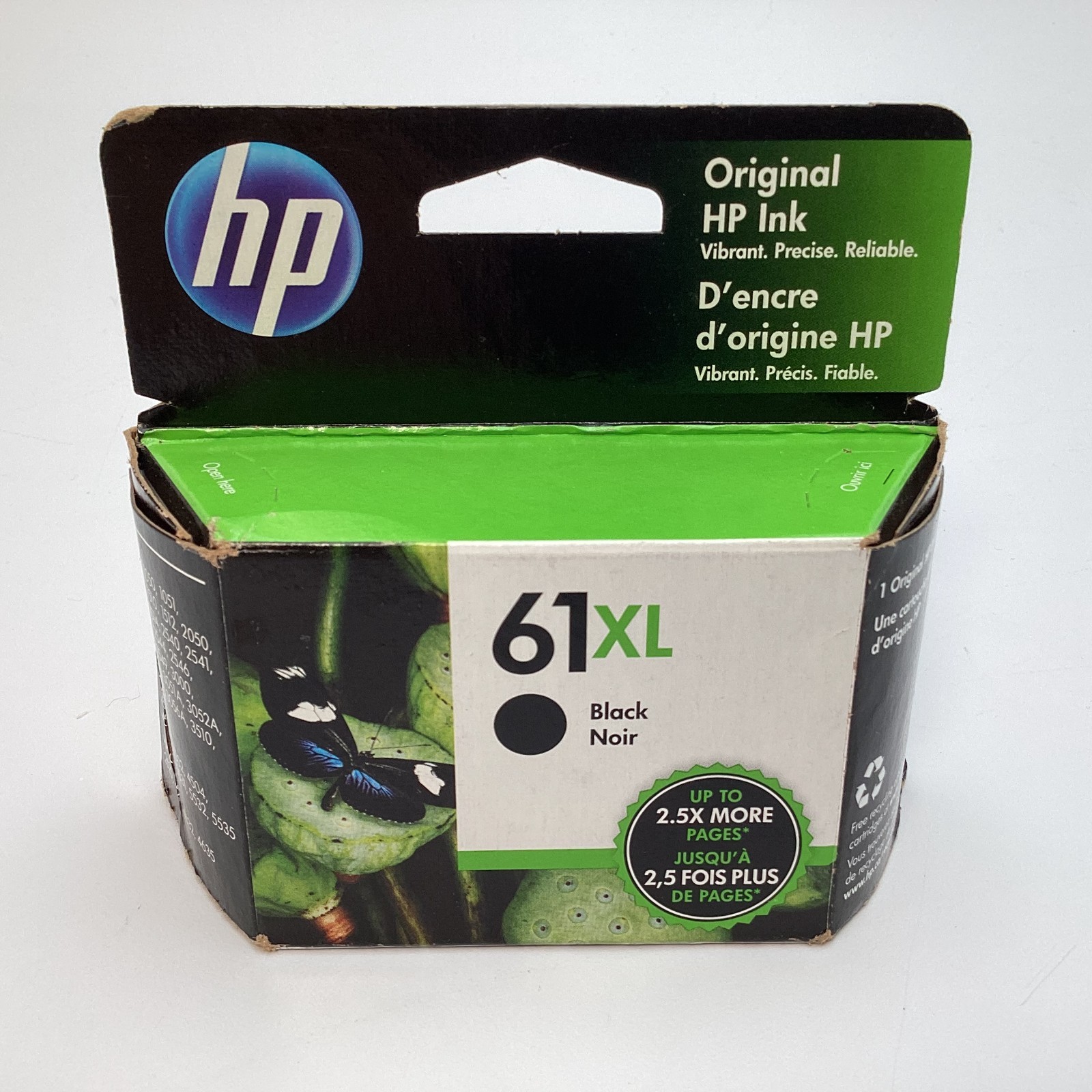 HP 61XL (CH563WN) Original Black High Yield Ink Cartridge – Expired APR 2023
