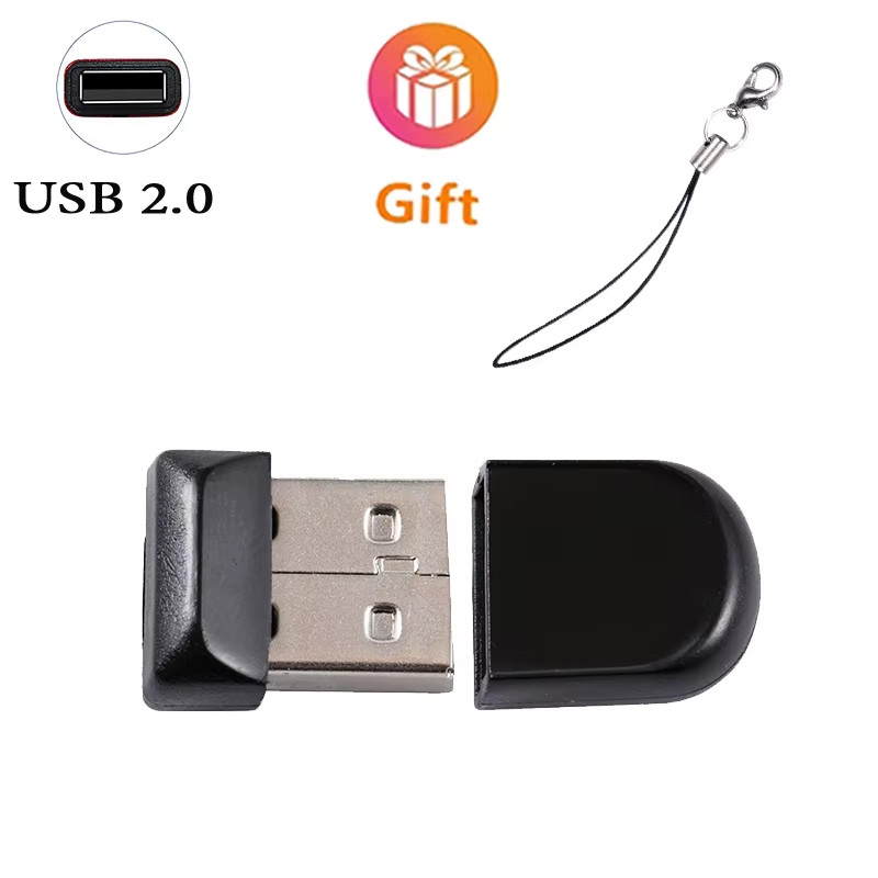 Mini USB Flash Drive 4/8/16/32/64/128 GB Ultra Fit Memory Stick with Keychain