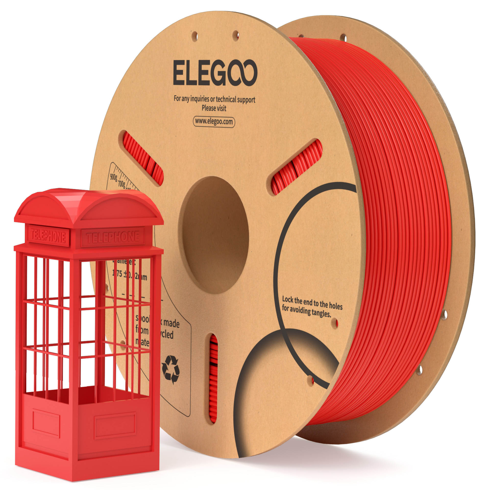 ELEGOO PLA 3D Printer Material 1.75mm 1KG/2.2LB Filament For FDM 3D Printer