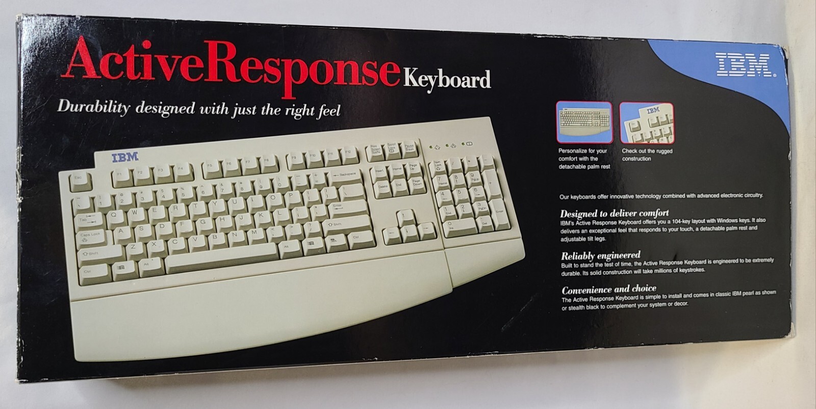 IBM 09N5544 Active Response Keyboard Rugged W 10 Mil Strokes Tested/ Key PS2 NIB
