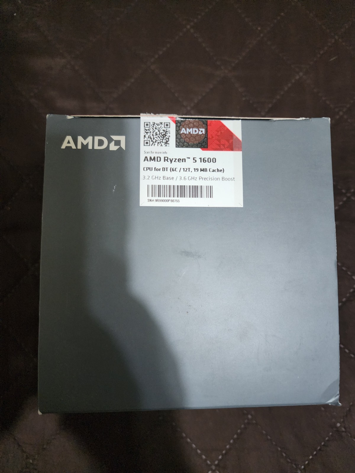 AMD Ryzen 5 1600 3.2GHz 6-Core AM4 Processor with Wraith Spire Cooler