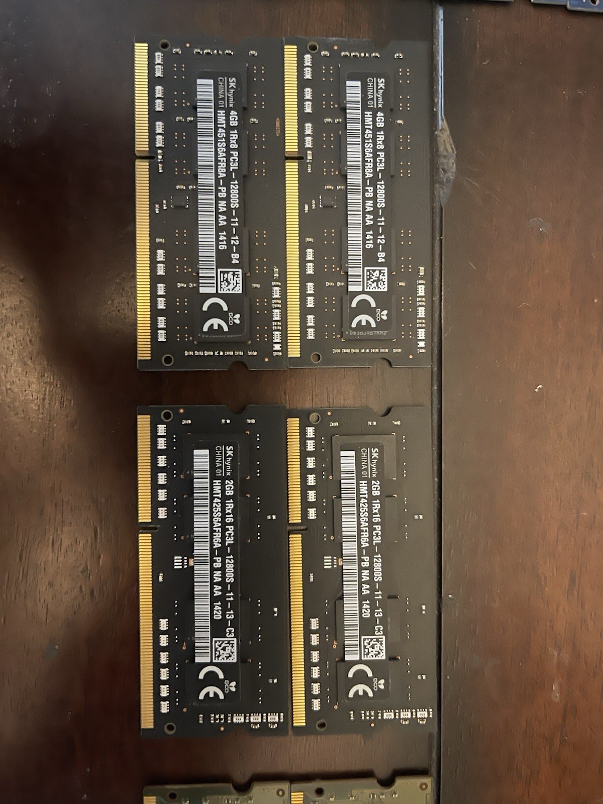 Lot of 12 DDR3 Memory Chips Various Brands Models Speeds. See Description & Pics