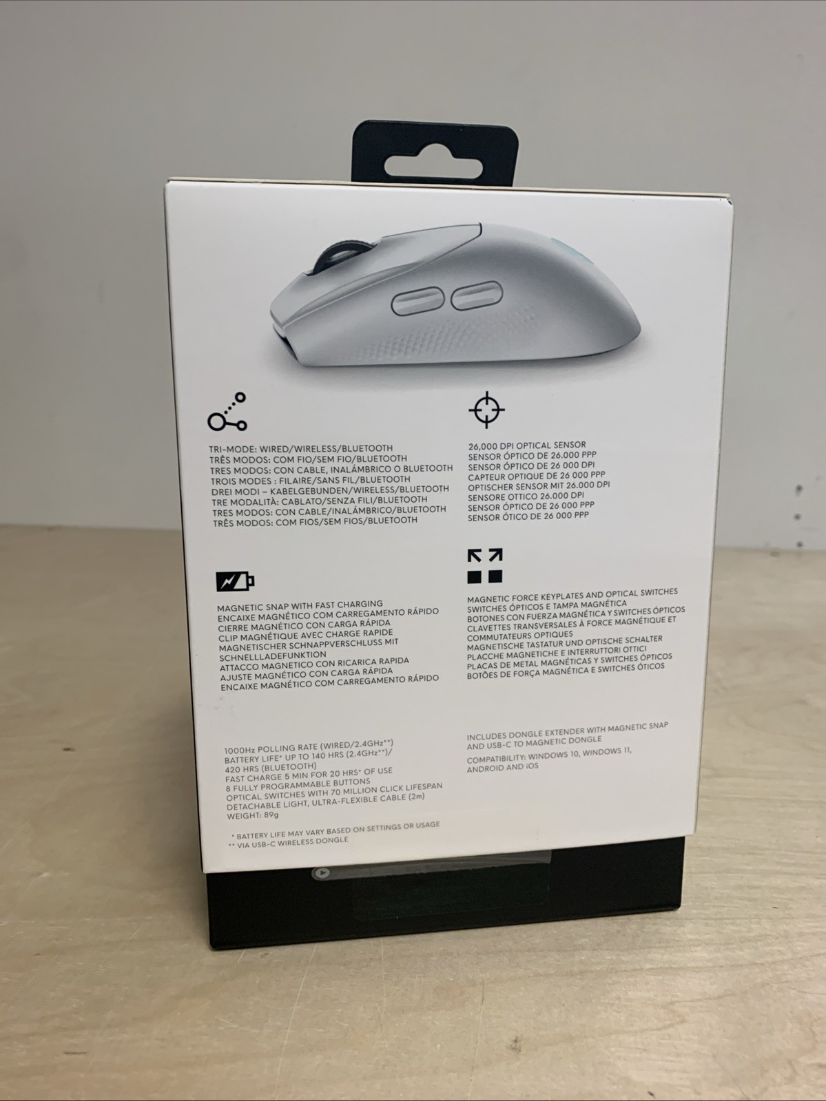 AW720M Tri-Mode Wireless Gaming Mouse – 2.4GHz Wireless, Bluetooth 5.1 Damaged