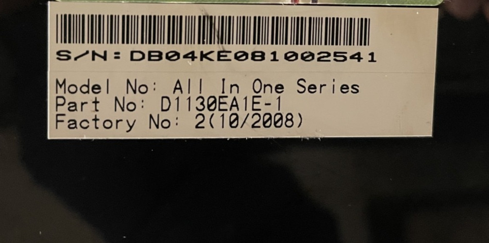 Averatec All-In-One XP Computer for Parts or Repairs -Read