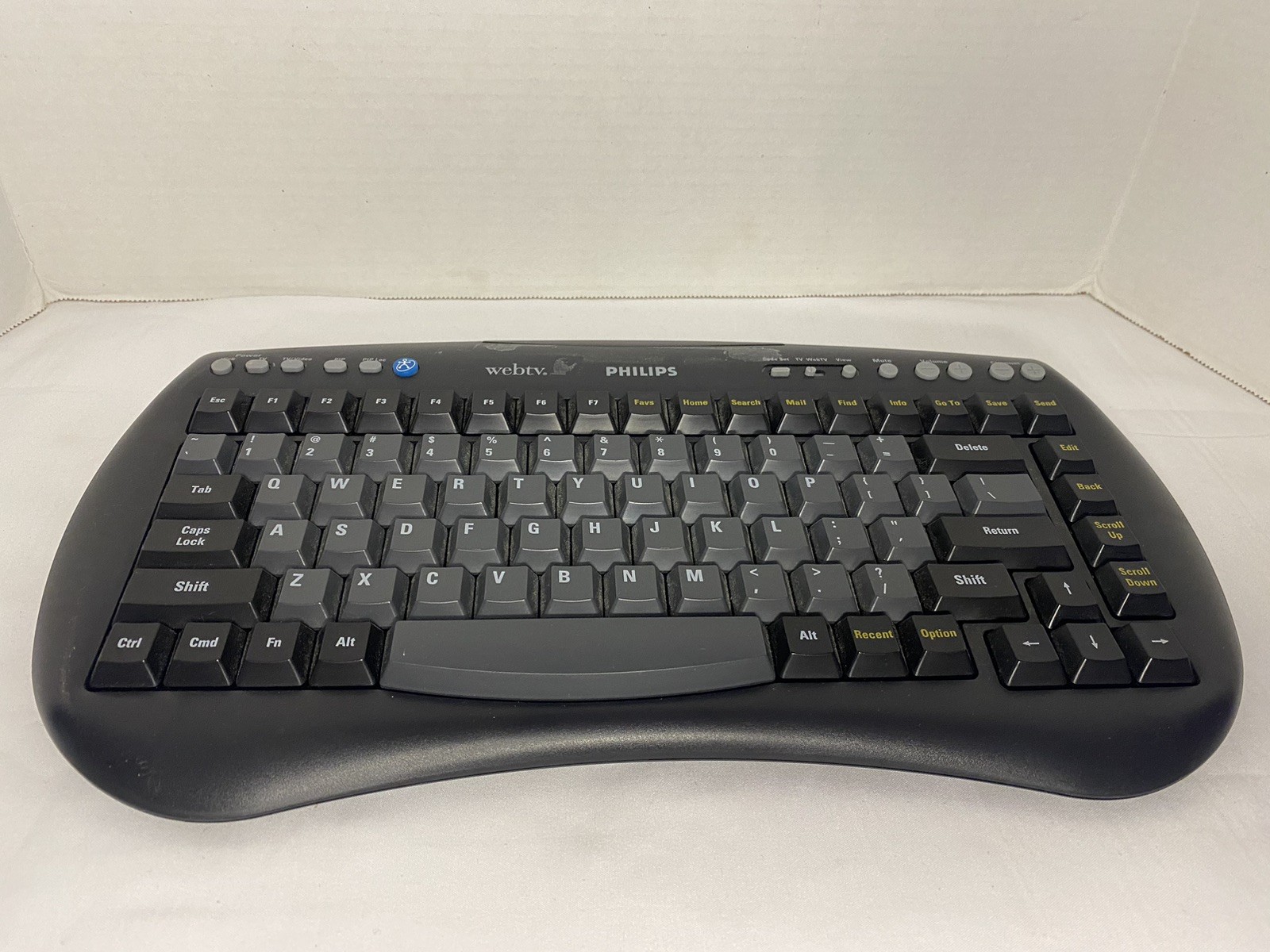 Philips MWK350BK Wireless Infrared Keyboard Microsoft WebTV SWK-8670 Untested