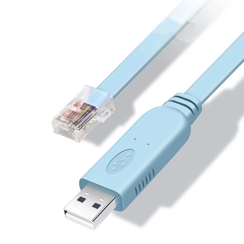 USB to RS232 Serial to RJ45 CAT5 Console Adapter Cable for Cisco Routers FTDI-US