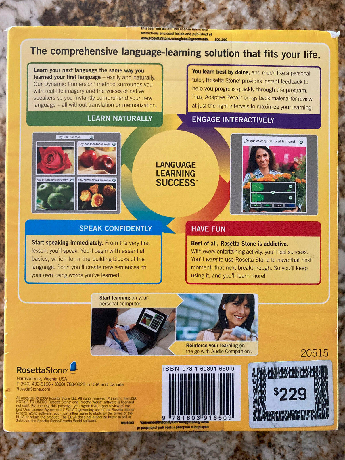 RosettaStone German (Deutsch) Level 1 Boxed Set – Win/Mac Personal Edition
