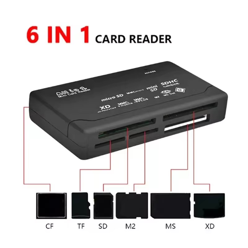 USB Memory Card Reader CF XD SD MS | Compact Flash XD Picture Card PC Mac