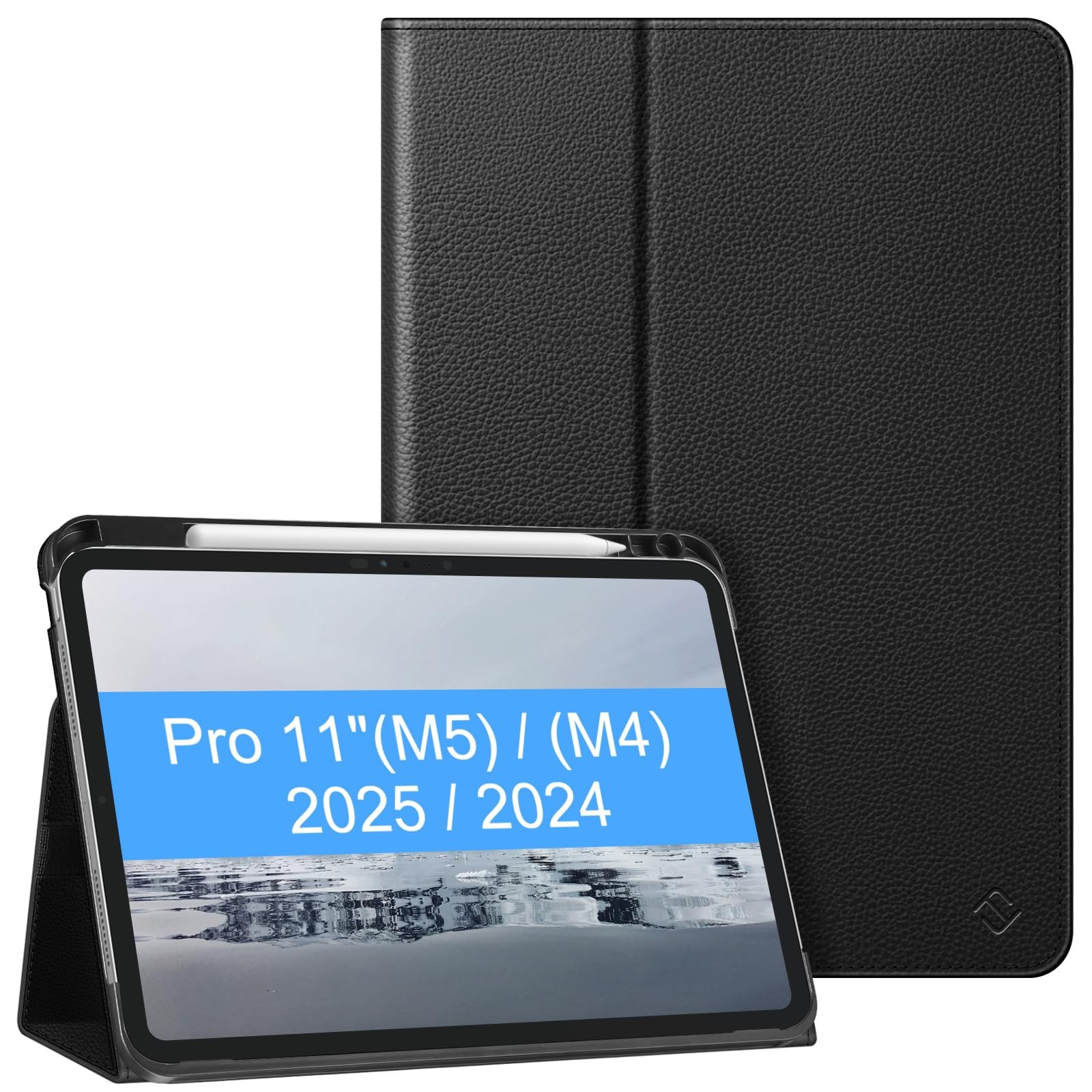Fintie Folio Case for iPad Pro 11-inch (M5) 2025 / (M4) 2024 – Premium Black