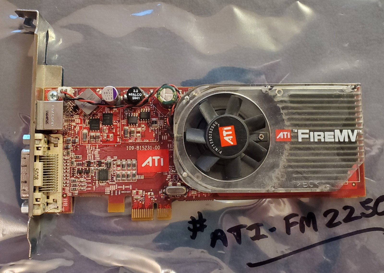 ATI FireMV 2250 B152 256MB PCIe 1.0 x1 video card DMS-59 S-Video Used