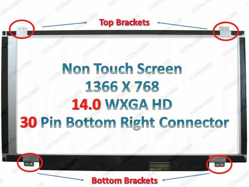 14″ 1366×768 HD EDP LED LCD Screen for HP EliteBook 840 G3 848 G3 823950-001