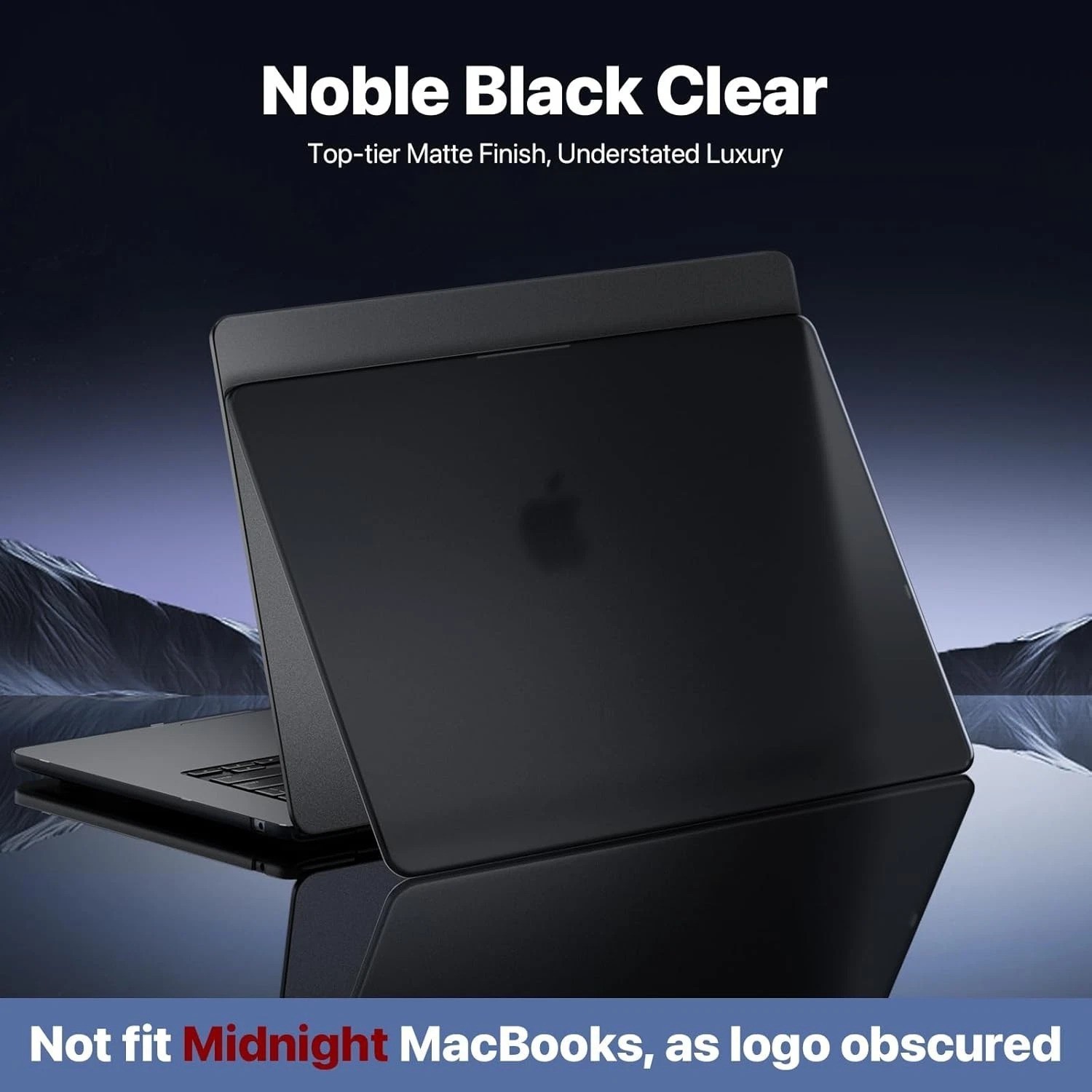 MacBook Air 15″ Case Noble Black Clear Matte Ultra Thin Armor