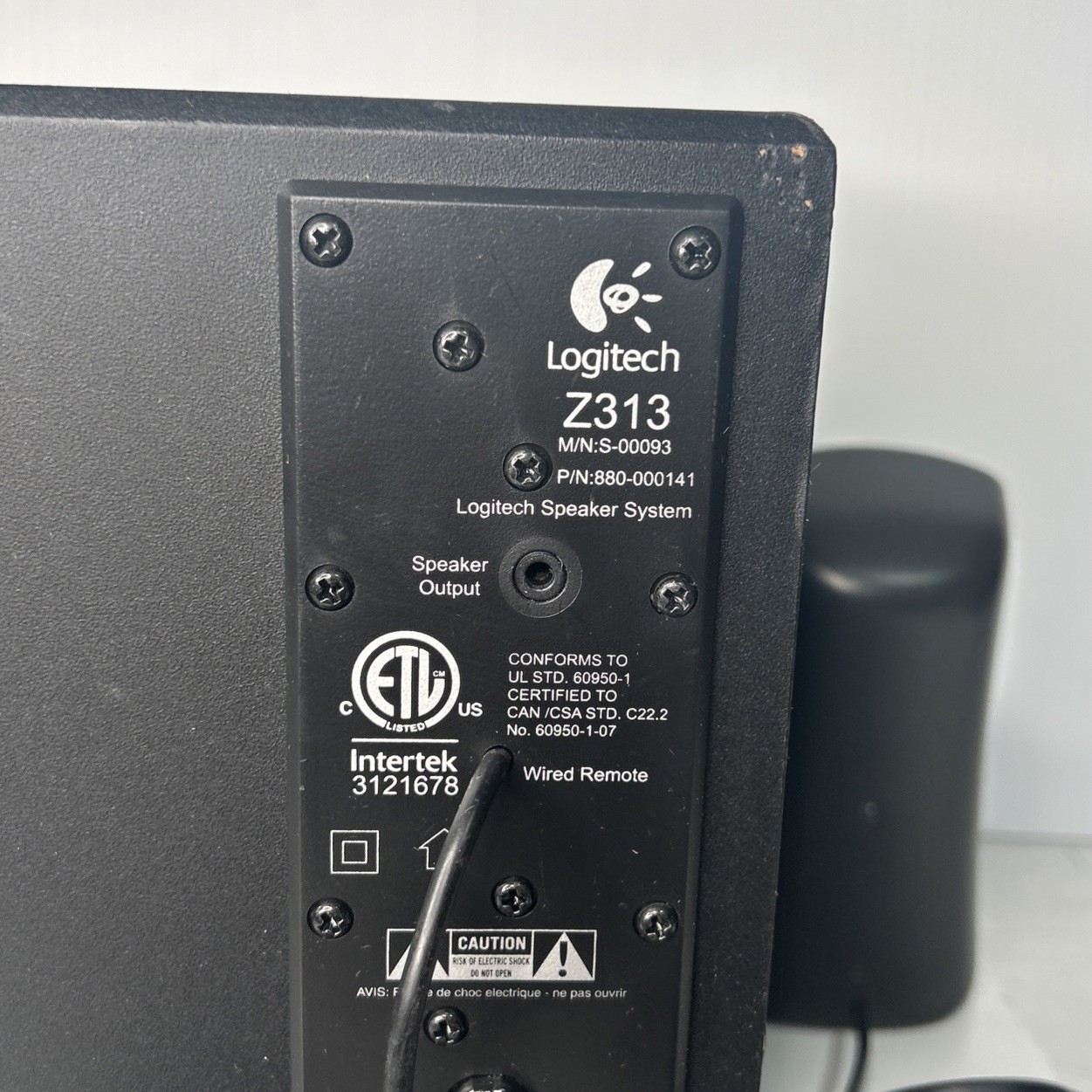 Logitech Z313 Speaker System & Subwoofer Tested And Working Well.